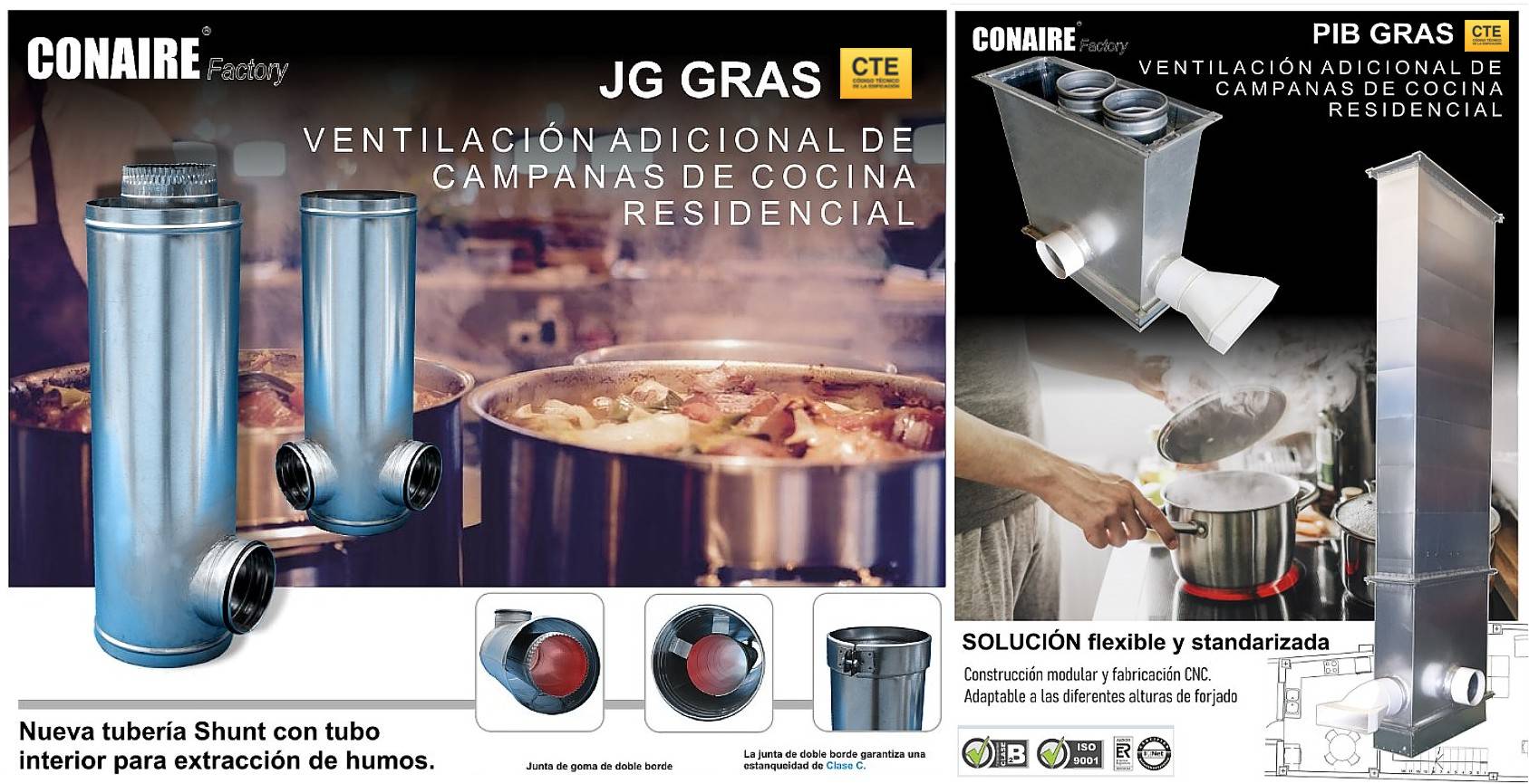 SISTEMAS EXTRACCIÓN HUMOS COCINAS -VMC-CTE