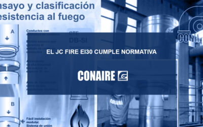 El JC FIRE EI30 cumple la normativa de extracción de humos para campanas de cocinas industriales